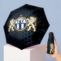 FC Zürich Mini 5 Fold Pocket Umbrella Compact Lightweight Anti UV Rain Sun Protection Umbrella Portable Travel Umbrella