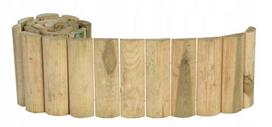 Wooden Palisade Garden Border 4.6x20x200 cm