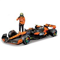 Bburago 2024 Model F1 McLaren MCL38 Lando Norris Figure Included Race Sports Car Miniature Diecast Car Finished Product 1/24 #4 / 18-28040 (#4) black