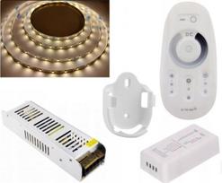 Led juosta 20m 1200 Led neutrali balta 2835 su valdikliu ir maitinimo bloku
