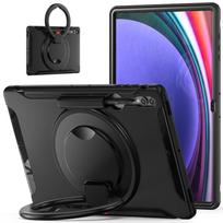 360 Rotating Case For Samsung Tab S10 S9 S8 Ultra SM-920 X926B X910 X916B X900 X906B 14.6  Stand TPU+PC Cover With Handle Grip S9 Ultra X910 X916 blue