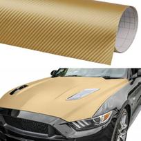 Auksinė matinė 3d carbon automobilinė plėvelė 127x300cm