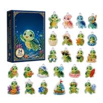 Acrylic Turtle Shaped Advent Calendar Mysterious Box One Size beige