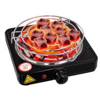 1000W Countertop Single Coiled Burner Electric Hot Plate Overheating Protection Easy To Clean Portable Electric Single Burner brown