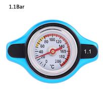 VODOOL Car Motorcycle Radiator Cap Temperature Meter With Utility Safe 0.9/1.1/1.3 Bar Utility Thermo Radiator Cap Tank 1.3 bar blue