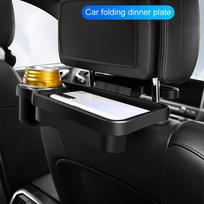 Headrest Back Tray Mount Universal Phone Tablet Desk Seat Storage Stand Pen Coin Paper Purse Organizer Auto Interior white