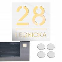 Decortrend Didelė namo numerio lentelė adresinė lentelė 20x20cm