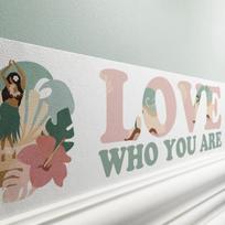 Anna wand lipni sienų juosta / bordiūras / sienų apvadas "good Vibes" pozityvios mintys boho - 450 x 11.5 cm - pagaminta vokietijoje