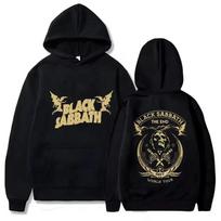 Hoodie Sabatas Vyriškas Vintažinis Roko Moteriškas Laisvalaikio Spausdintas Heavy Metal Grupės Albumas Koncertas Sabatas Muzika Black Sabbath 2XL white