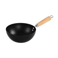Ketaus keptuvė nelipni keptuvė puodas puodas maisto gaminimui omletų keptuvės Wok maisto gaminimui lengvai valomas virtuvės prietaisas suderinamas su visomis viryklėmis 20cm A black