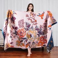 WOSTAR Summer 4 layer muslin towel cotton quilt nap blanket boho mandala jacquard adult baby air conditioning thin comforter 160 80x160cm orange