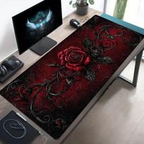 Professional Gaming Mouse Pad Modern Desk Mat Soft Cloth Surface Anti Slip Rubber Base for PC Laptop Keyboard Office Desk Setup 400x900x2mm gray