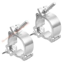 Stainless Steel Stage Light Hook Thin Single Ring Clamp Secures for 48-52mm Tubes Indoor Outdoor Events sidabras