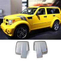 Chromuotos veidrodėlių apdailos dangteliai Jeep Liberty 2008-2012 Dodge Nitro Sxt Slt 2007-11