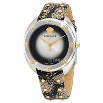 Versace moteriškas laikrodis su gyvatės raštu, Šveicariškas kvarcinis, 38 mm, VEBM00718 sidabras