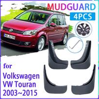 4 vnt Automobilių purvasaugiai, skirti Volkswagen VW Touran 2003–2015 m. Purvasaugis Purvasaugis Sparnas Purvasaugiai Auto black