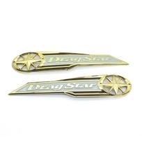 Pokhaomin motociklo 3D bako lipduko emblemos ženklelio lipdukas Degalų trinkelės apsaugos lipdukas, skirtas Yamaha Dragstar V-Star XV XVS400 650 sidabras