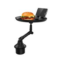 New Universal SUV Truck Car Cup Holder Mount Stand for Cellphone Mobile Phone Meal Snack Drink Car Food Tray for Bmw Benz Knob Model black