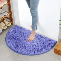 40X60cm Soft Carpet Slip-resistant Bathing Room Rug Floor Door Mat Dirt Barrier Semi Circle Floor Door Cushion Mat Rug 40X60CM geltona
