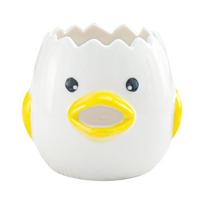 Cute ceramic egg yolk egg white separator household small egg separation creative hand-painted filter Diameter 8cm, height 7cm rožinė