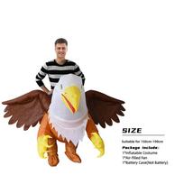 Suaugusiųjų pripučiami erelio grifono kostiumai Cosplay Animacinio personažo apranga Kostiumas Karnavalo vakarėliui One Size black