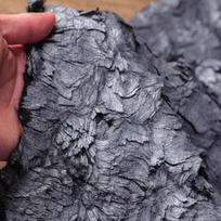 Metalinis traškantis bronzinis kailinis audinys Bronzuotas vilnonis pliušinis dizainerio audinys, skirtas siūti „pasidaryk pats“ Suknelė Paltas skara krepšys Sofos medžiaga 145cmX50cm brown