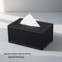 Moderni minimalistinė odinė servetėlių dėžutė namams, biurui ar viešbučiui Large white