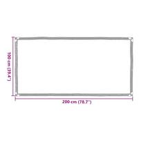 Transparent Tarpaulin with Grommets 1 x 2 m Polyethylene