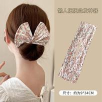 Fabric Hair Bun Maker - Easy Hair Styling Tool for Women - No Heat for Bun Updo One Size black