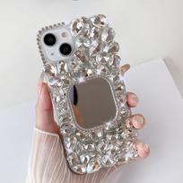Glitter Rhinestone Phone Case For OPPO Reno 16 15 Pro Max 15F 15C Sparkly Crystal Diamond Cover OPPO Reno 16 balta