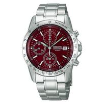 Seiko Selection SBTQ045 Men's Quartz Chronograph Watch (Red) black