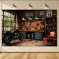 Photography backdrop fabric 1 piece 2D flat background fabric, dark-colored vintage wooden bar retro interior background 70.9x43.3inch/180*110cm brown