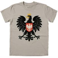 Polska Polish Eagle Poland Pride T-Shirt 100% Cotton Summer O-Neck Short Sleeve Casual Mens T-s XS gray