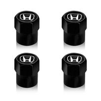 Nauji 4 vnt. Automobilio ratų padangų vožtuvų dangteliai Oro stiebelių dangteliai Priedai Honda Civic Jazz Accord Pilot Passport Stepwgn CRV BRV HRV black
