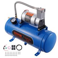 VEVOR 12V oro kompresorius su bakeliu 1,6 galono/6 l, traukinio garso signalo oro kompresorius 41.5 x 15.3 x 28.5 cm