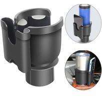 Car Cup Holder Expander Adapter With Phone Holder 2 In 1 Adjustable Cup Holder Interior Accessories High Cup Holder gray