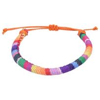 Bohemiškas siūlų apyrankė Retro Rankų darbo Boho Daugiaspalvis Šniūrelis Pintas Kasytė Hipio Draugystės apyrankės Moterys Bracelet Style SZq7 blue
