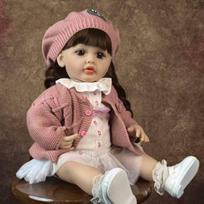 Gyvybinga princesė Reborn Baby Dolls Girl Pilnas silikoninis 22 colių lėlių žaislai, pagaminti iš KEIUMI vaikų gimtadienio dovanų 22 inch about 55 cm ruda