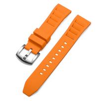 20mm 22mm Silicone Rubber Strap High Quality Curved End Watch Band for Omega for Swatch for Casio Bracelet Waterproof Wristband 22mm geltona