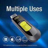 TEAM GROUP 128GB C145 USB 3.2 Black-Yellow