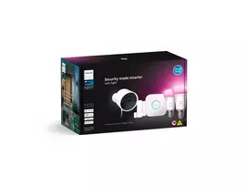 PHILIPS Hue Secure Starter Kit Camera 2 Sensors 2 Bulbs Bridge