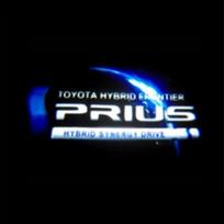 2 vnt. Toyota Prius 30/40/50 serijai 2005-2019, LED durų pasitikimo šviesa, projektoriaus šviesa, grindų šviesa, durų įspėjamoji šviesa, deco RT2 blue