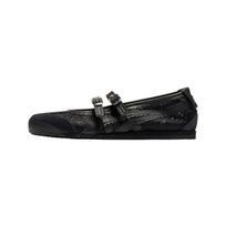 Onitsuka Tiger MEXICO 66 TGRS Audinio Mary Jane Batai Moteriški Juodi 1182A705-001 36 juoda