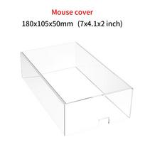 Acrylic Keyboard Clear Protector Case Mechanical Keyboard Dust Cover For 60/61/64 96 98104/108 Key Mouse Cover Keyboard Cover white