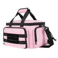 Tool Bag 14 Inch Large Capacity Water Proof Thickened Bottom Tool Organizer Bag for Repair Tools Roseate rožinė