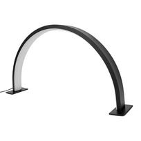 Pusmėnulio nagų stalo lempa 3 spalvų pritemdymas Akių priežiūra Aliuminio lydinio PVC USB Pusmėnulio stalo lempa nagų dailės salonui namams Black white