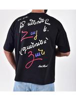 Oversized T-Shirt with Azat Mard Print (My Name Is Armenian) XL black