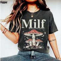 Man I Love Fungi Shirt Funny Mushroom Lover Tshirt Sarcastic Shirt Size S3XL Unisex T-Shirt M black