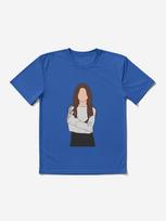 SELENA GOMEZ Active T-Shirt 2XL karališkos mėlynos spalvos
