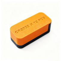 For CR2032 Battery Box 20/12PCS Coin Cell Battery Organizer Small Batteries Portable Dustproof Storage Box orange